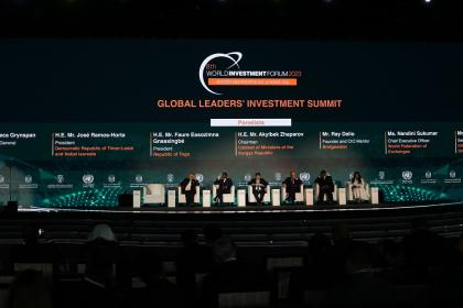 Forum mondial de l'investissement 2023 : Les dirigeants mondiaux appellent à l'action pour le développement durable