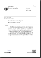 UN Report and Trade and Development