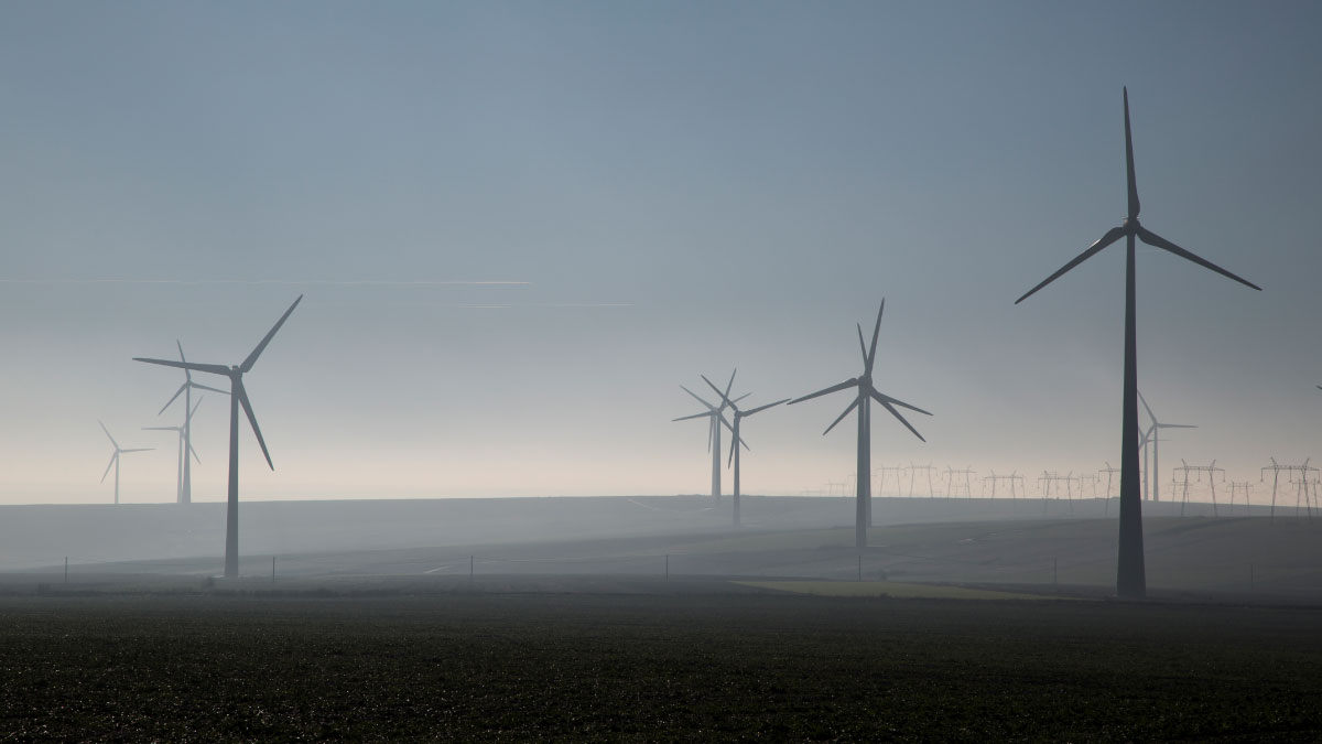 Wind farm in Romania