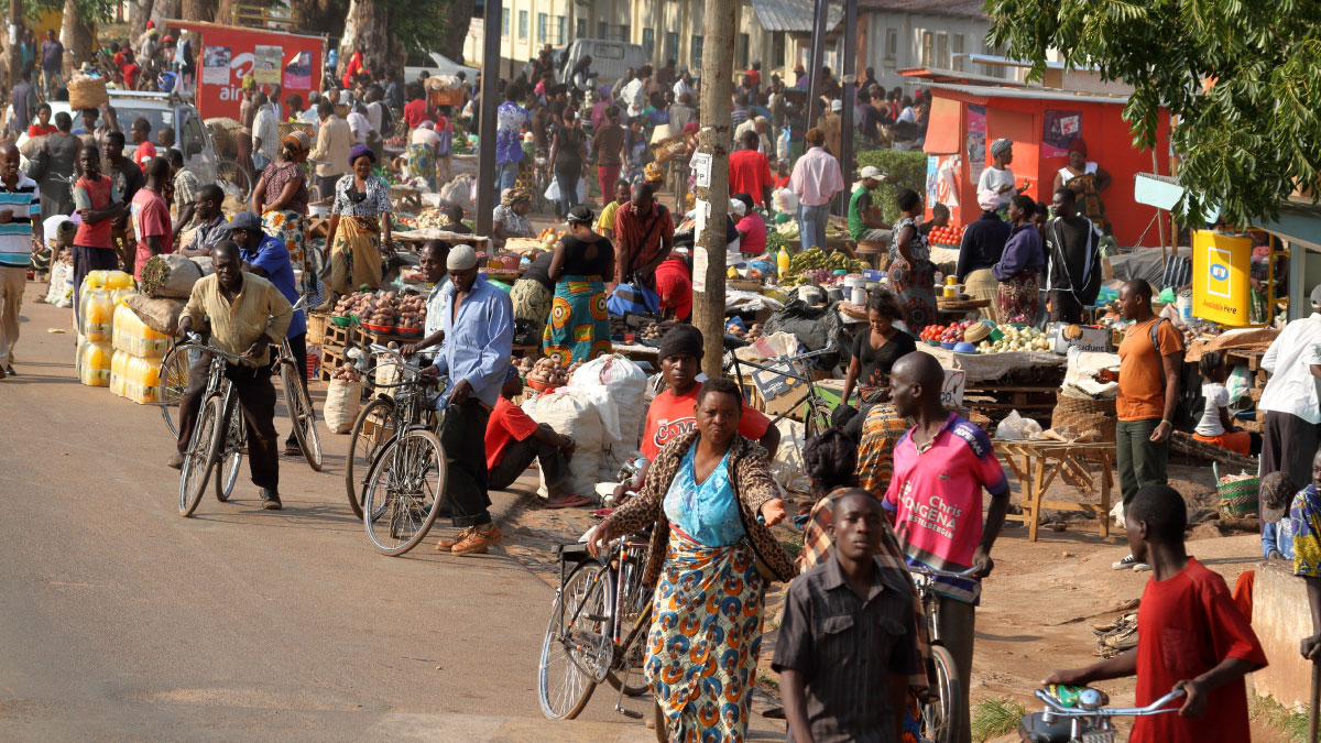 A market in Malawi