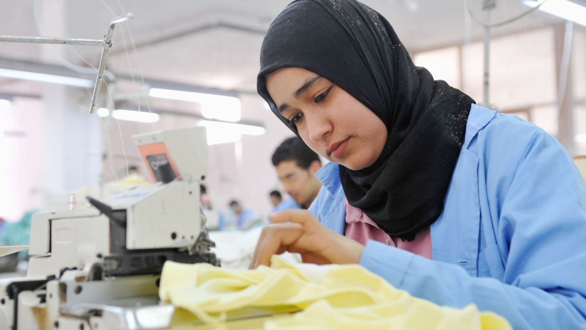 A seamstress in Egypt