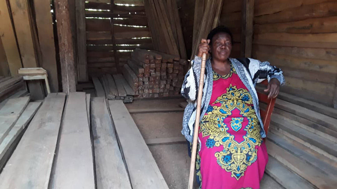 Norha Rakoma timber saleswoman in Uganda
