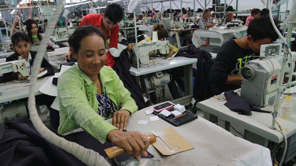 Garment factory in Cambodia