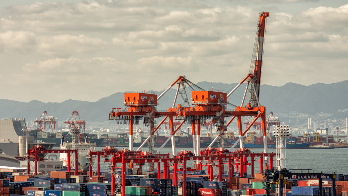 Container terminal in the Port of Osaka