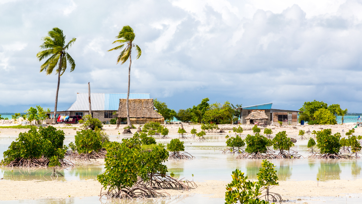 Remote village in Kiribati