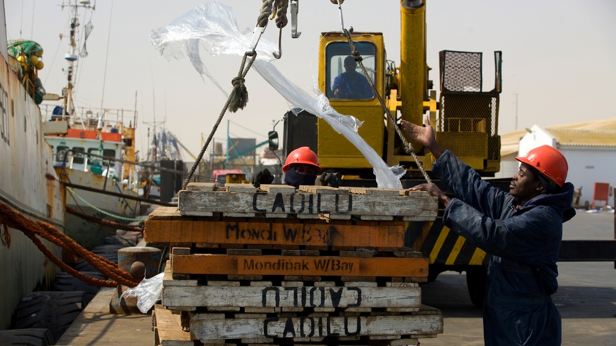 The Port of Walvis Bay in Namibia.