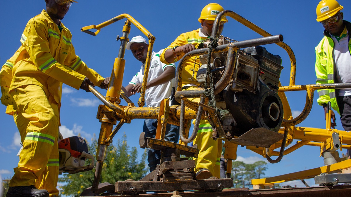 Workers in Mozambique 