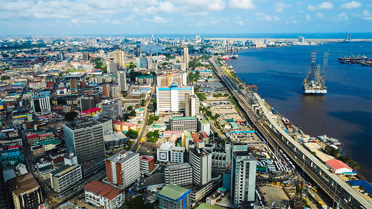 Lagos Island Central business district Nigeria