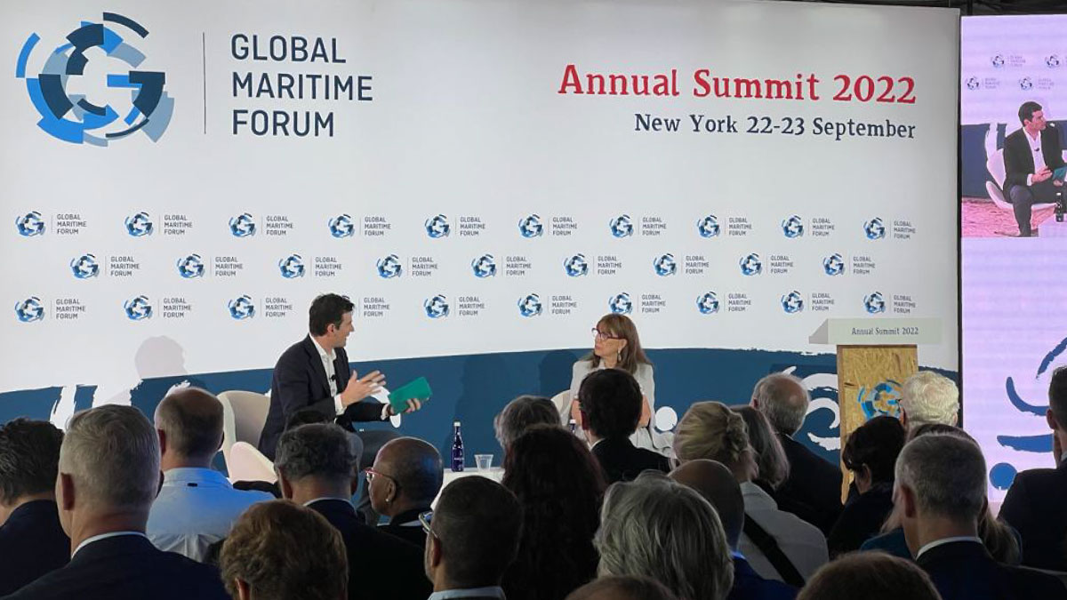 Rebeca Grynspan at the Global Maritime Forum