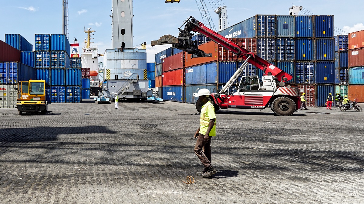 The port of Lome in Togo.