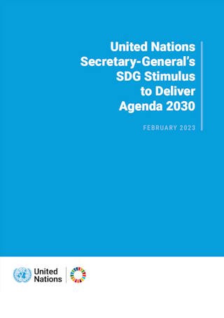 Cover of United Nations Secretary-General’s SDG Stimulus to Deliver Agenda 2030
