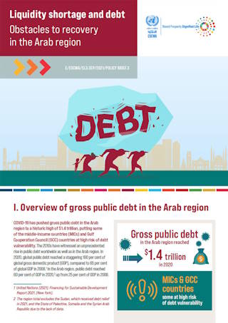Cover of Liquidity shortage and debt: Obstacles to recovery in the Arab region