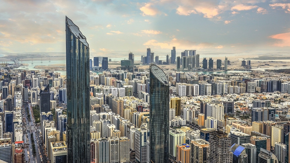 View of the Abu Dhabi city centre