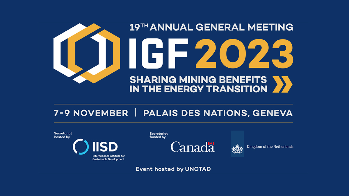2023 Annual General Meeting of the Intergovernmental Forum on Mining, Minerals, Metals and Sustainable Development