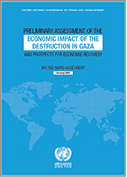 Cover image for Evaluación preliminar del impacto económico de la destrucción en Gaza y perspectivas de recuperación económica