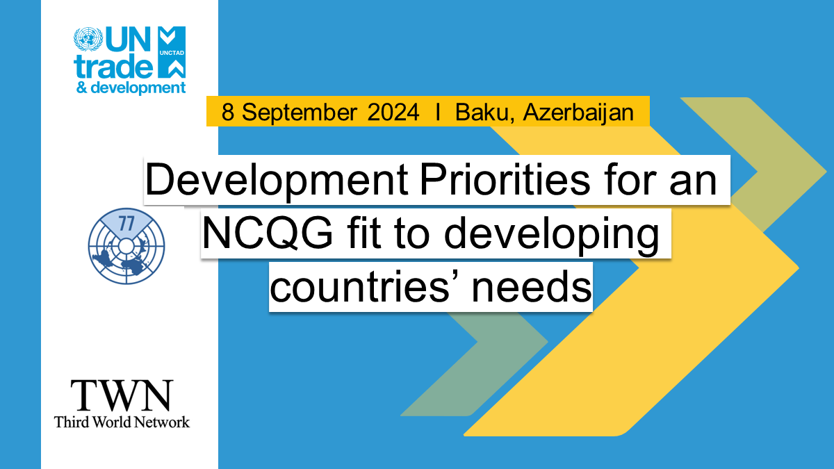 Workshop on development priorities for a collective quantified goal on climate finance fit for developing countries’ needs 