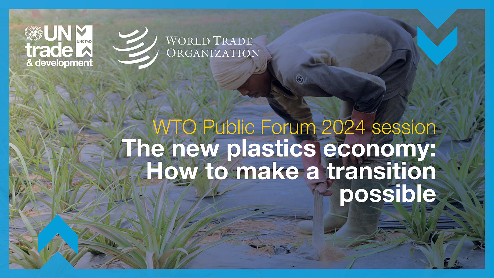 WTO Public Forum 2024 session: The new plastics economy – how to make a transition possible