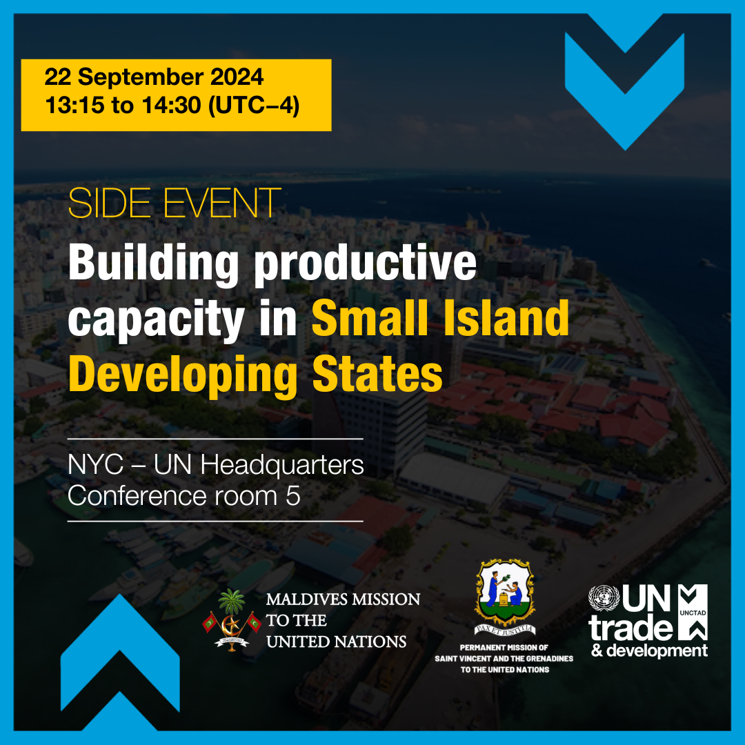 UNGA79 Side-Event:  Building productive capacity in small island developing States