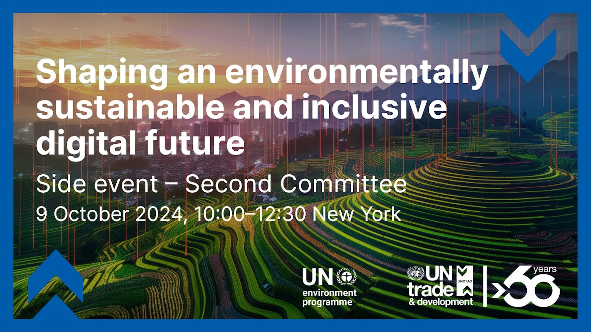 Side event on shaping an environmentally sustainable and inclusive digital future