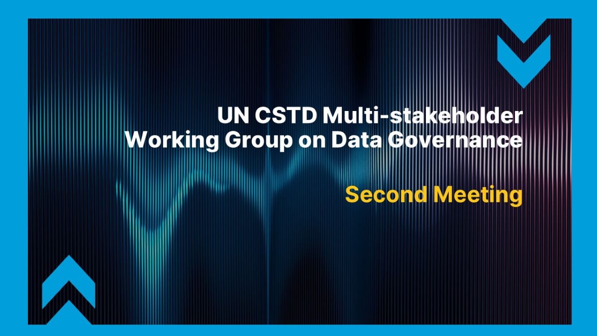 Second meeting of the UN CSTD multi-stakeholder working group on data governance at all levels