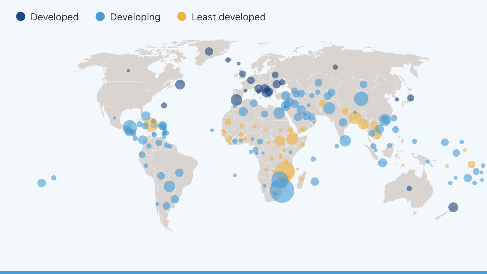 Mapa del impacto de los nuevos aranceles de EE. UU. para los países en desarrollo