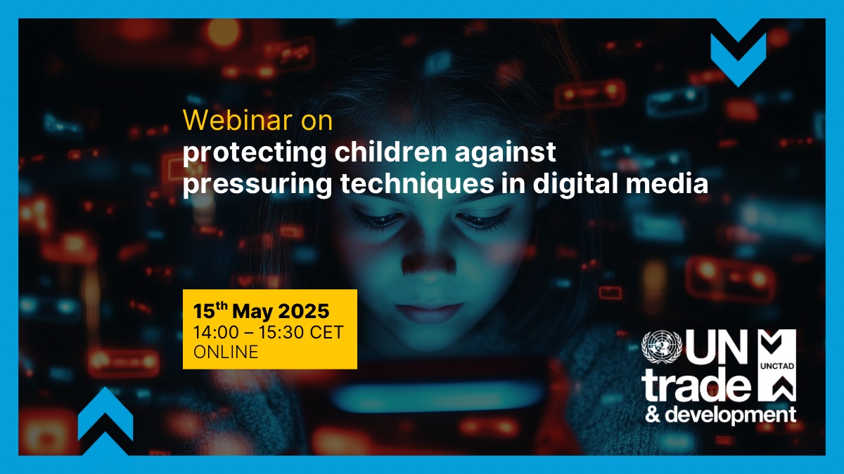 Webinar on protecting children against pressuring techniques in digital media