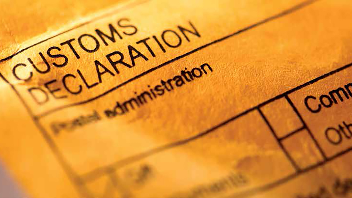 Customs declaration