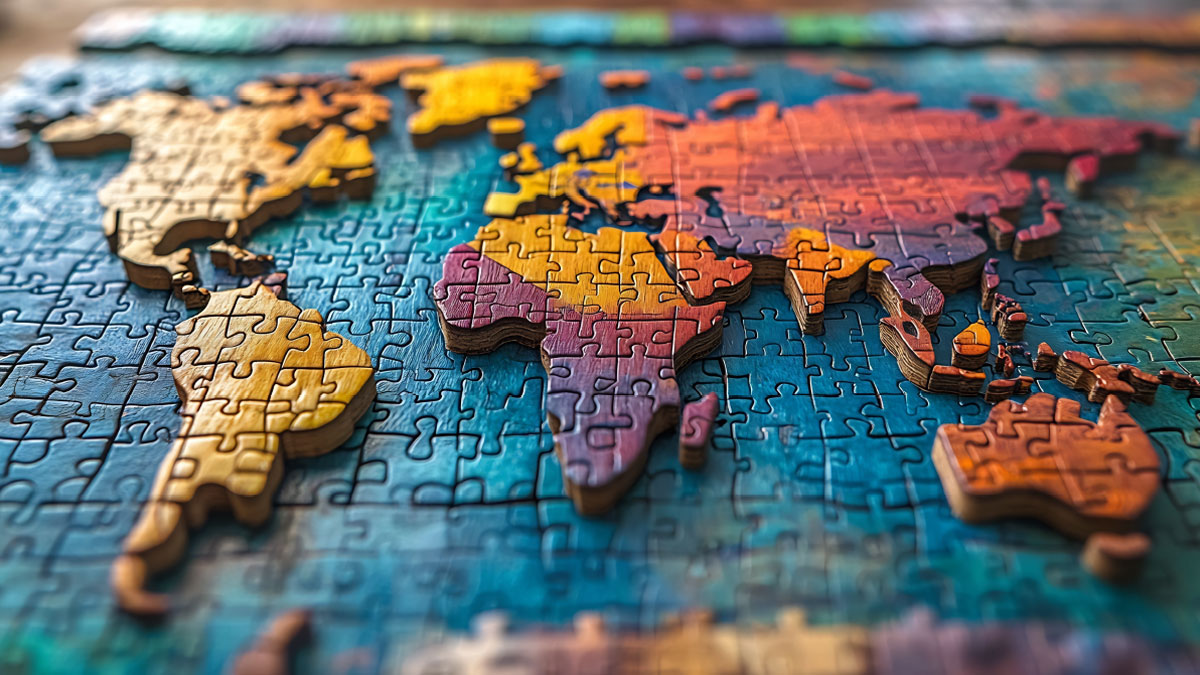 Jigsaw map for South-South Cooperation