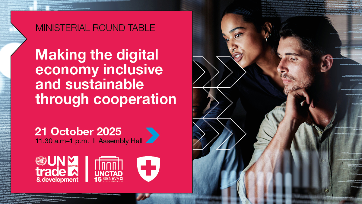 UNCTAD16 ministerial roundtable on making the digital economy inclusive and sustainable through cooperation
