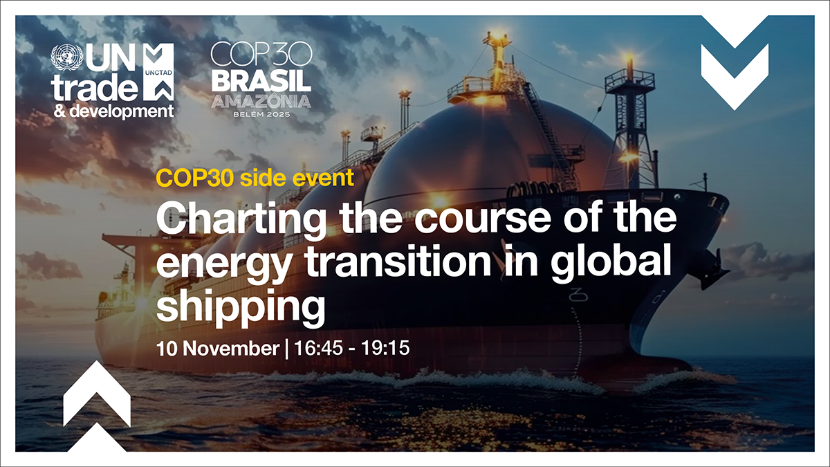 UNCTAD COP30 side event on shipping promotional card