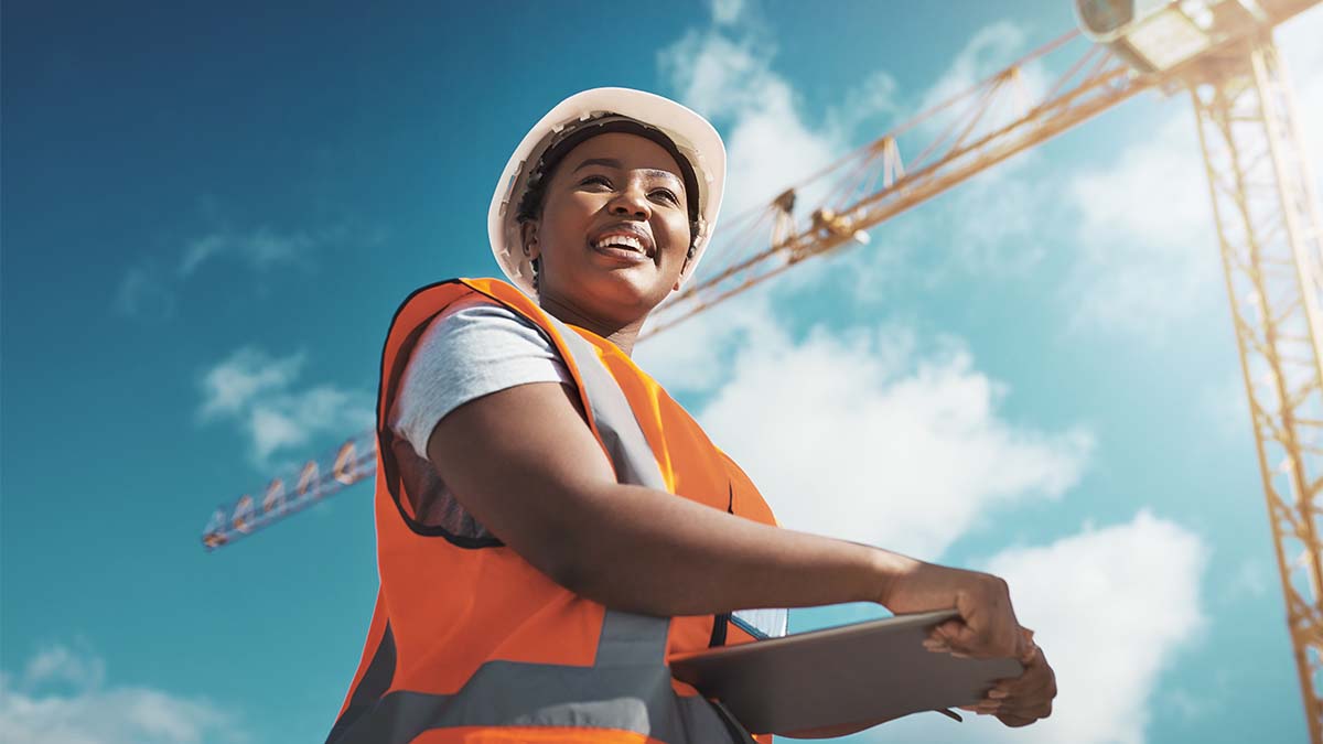 African woman at work