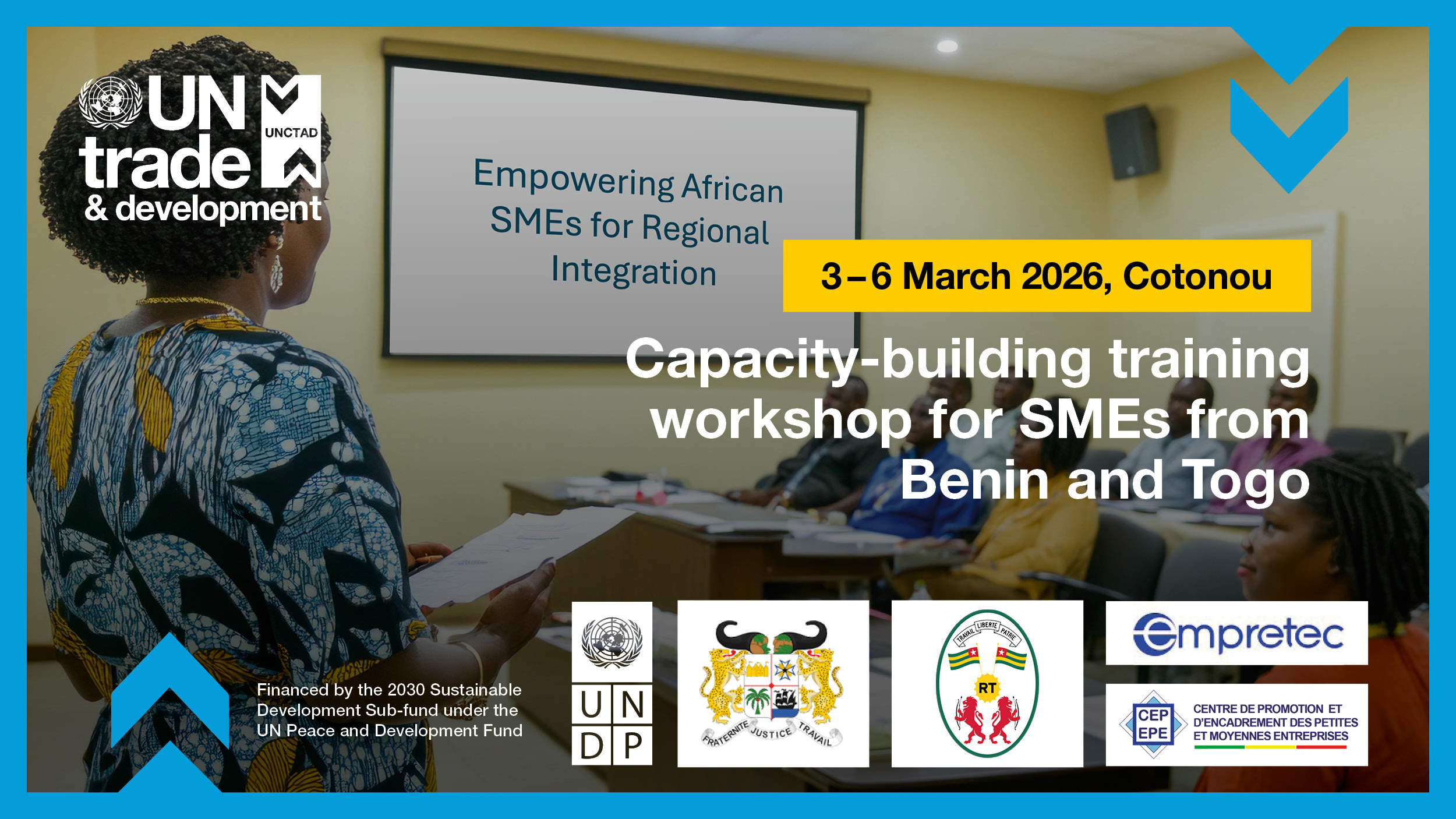 Cotonou training workshop flyer