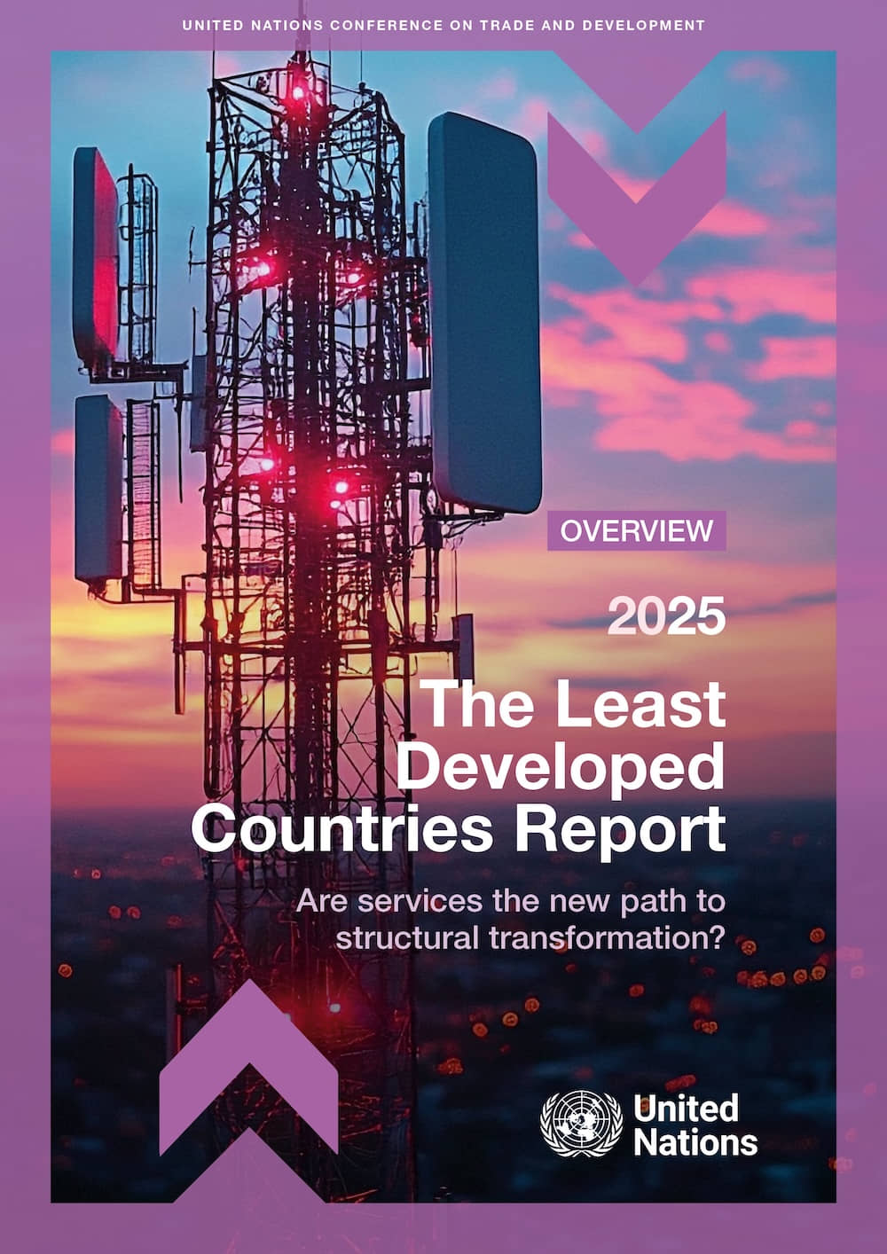 Cover of The Least Developed Countries Report 2025: Are services the new path to structural transformation?