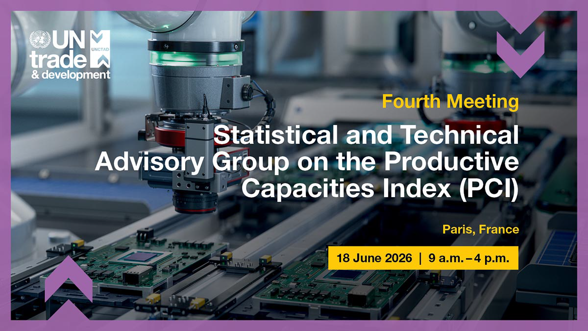 media image of the fourth meeting of the Statistical and Technical Advisory Group on the Productive Capacities Index, taking place on 18 June in Paris, France. 