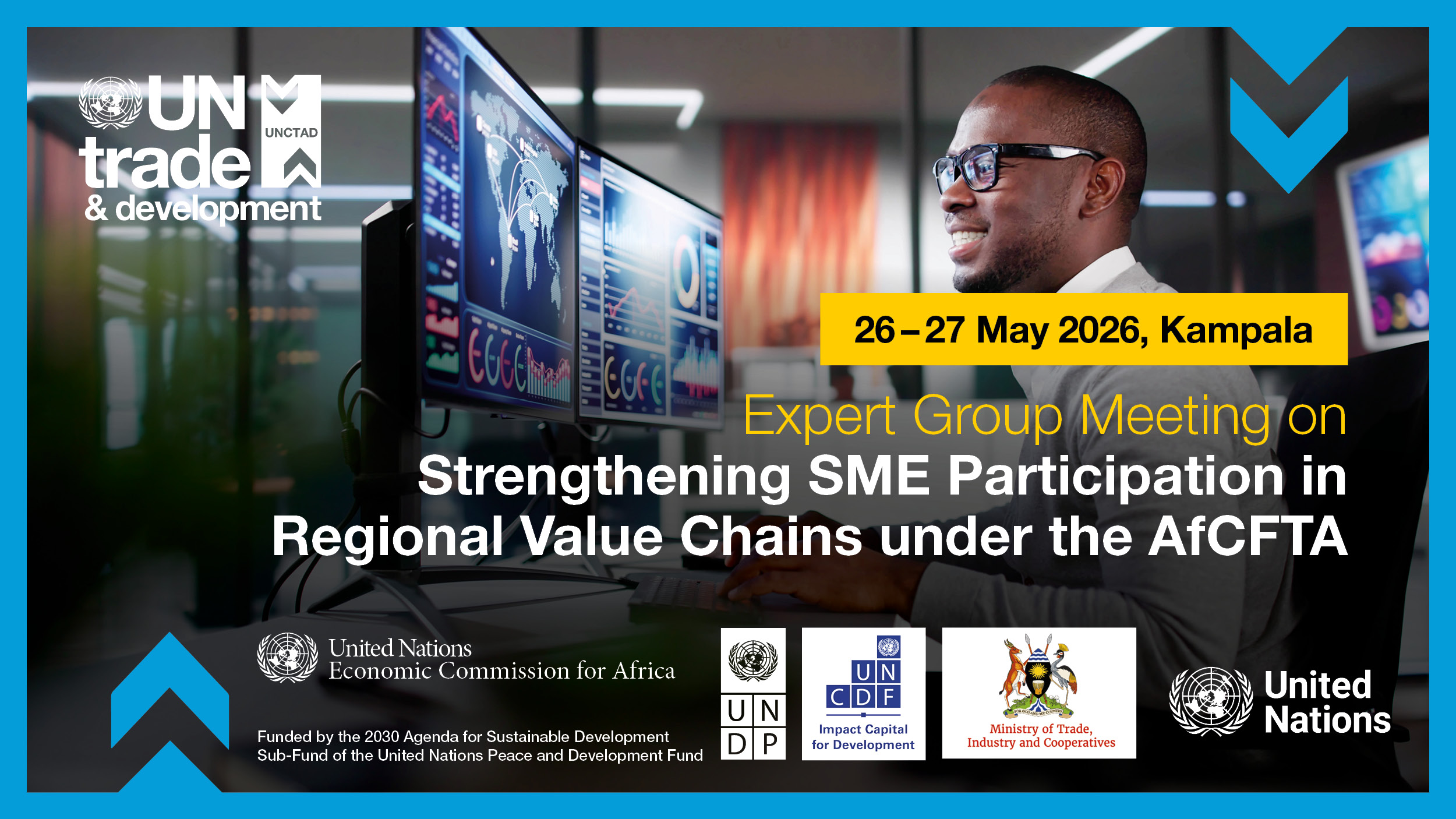 Banner for Expert Group Meeting in Kampala