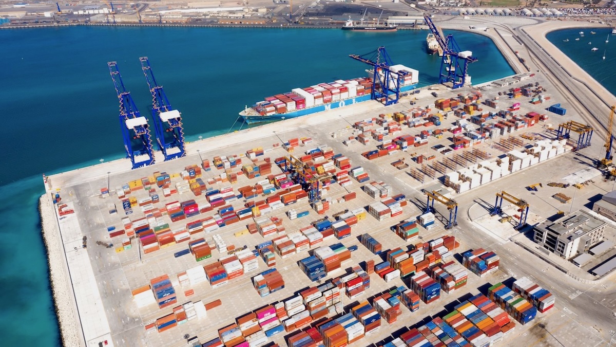 Container Terminal in NAMPORT, Walvis Bay, Namibia