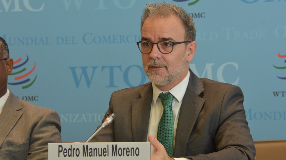 Acting Secretary-General Pedro Manuel Moreno spoke at a session during the WTO Public Forum 2026 on 17 September.