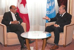 Tunisian President with UNCTAD Secretary-General