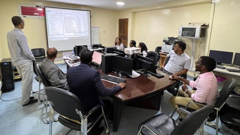 Mauritanian government officials at a debt management workshop co-hosted by ESCWA and UNCTAD in Nouakchott, the country’s capital, on 19 and 20 June 2023. 