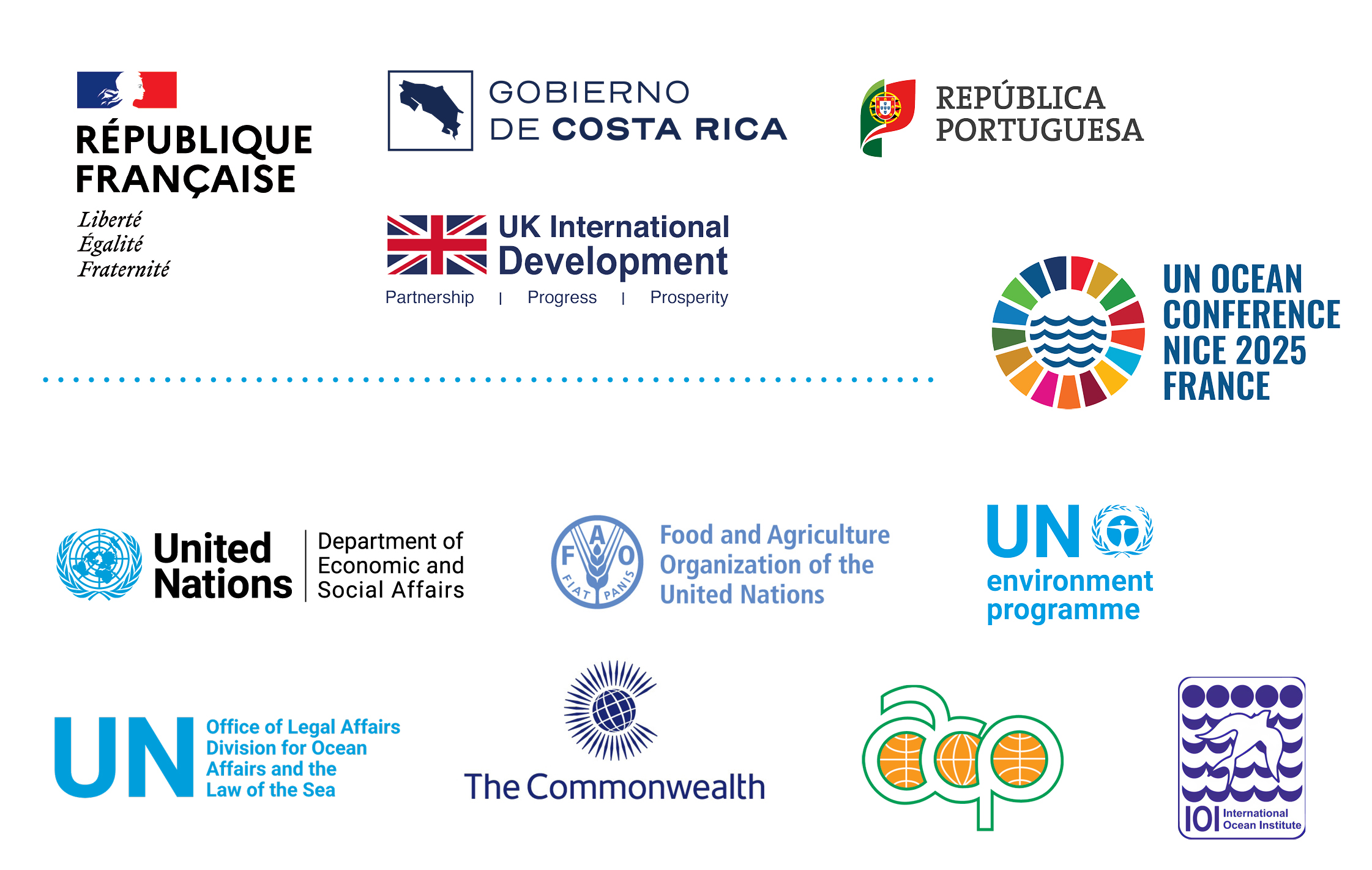 The logos of the forum's partners