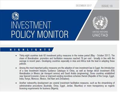 Investment Policy Monitor No. 18
