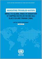 Cover image for Naviguer en eaux troubles. L'impact sur le commerce mondial de la perturbation des routes maritimes de la mer Rouge, de la mer Noire et du canal de Panama