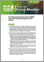 Cover image for Tendencias de políticas de inversión en los Países en Desarrollo Sin Litoral desde el Programa de Acción de Viena