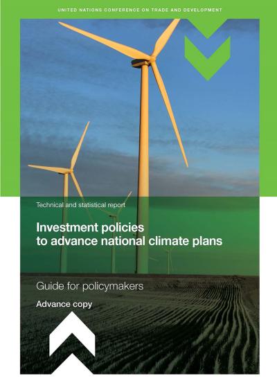 Cover for Investment policies to advance national climate plans