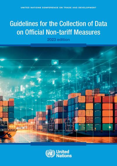 Cover for Guidelines for the collection of data on official non-tariff measures