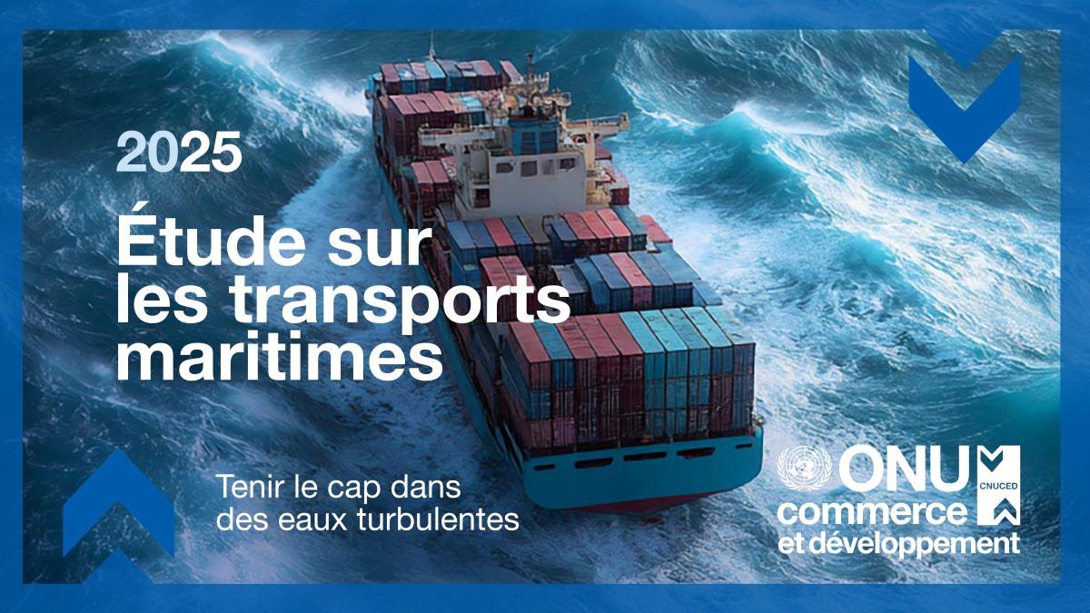 French cover image of the Review of Maritime Transport 2025