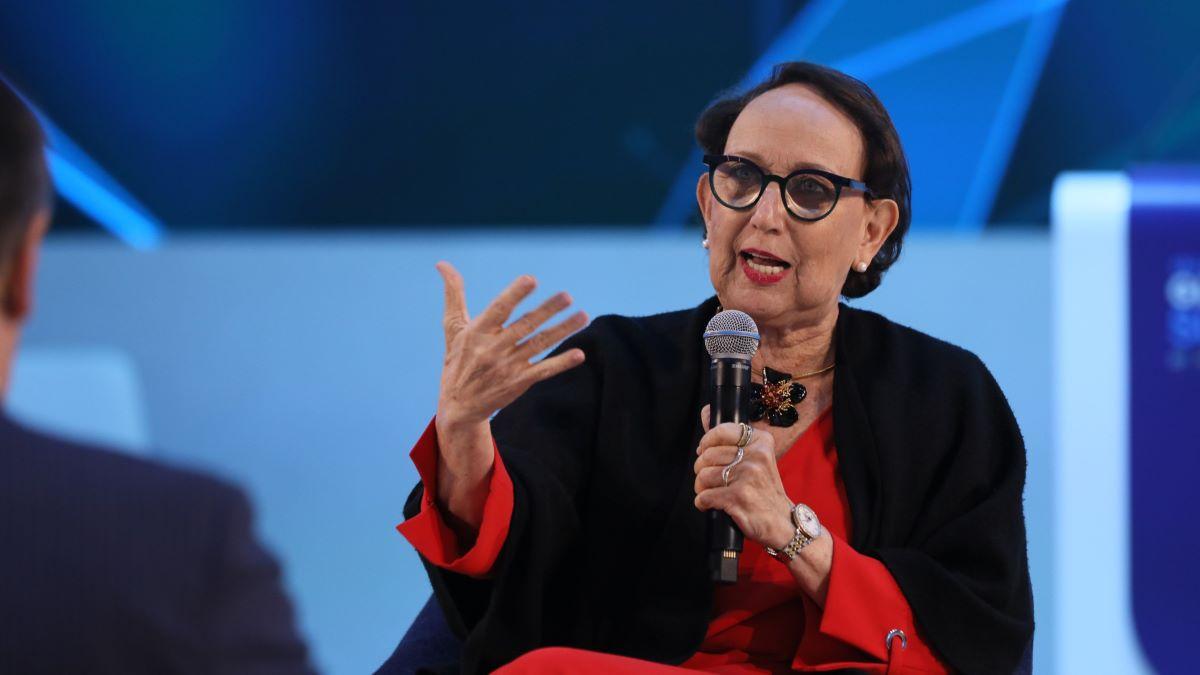 UNCTAD Secretary-General Rebeca Grynspan speaks at the Abu Dhabi Global Summit 2025