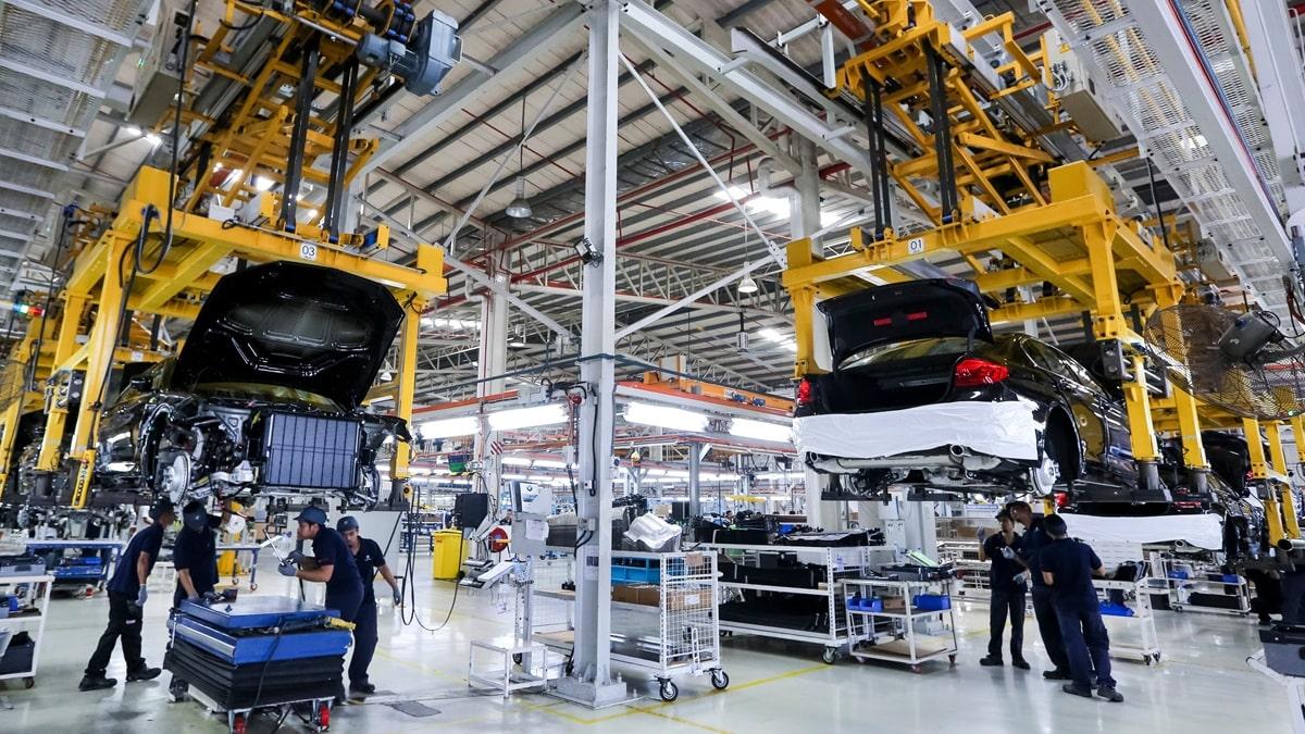 An automobile assembly plant in Kedah, Malaysia.