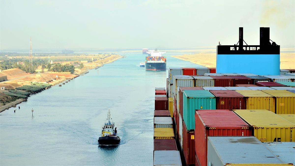 The Suez Canal.