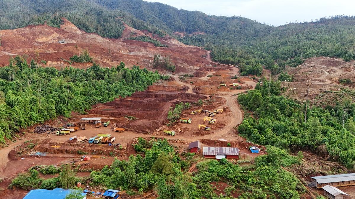 A nickel mine in Indonesia. 
